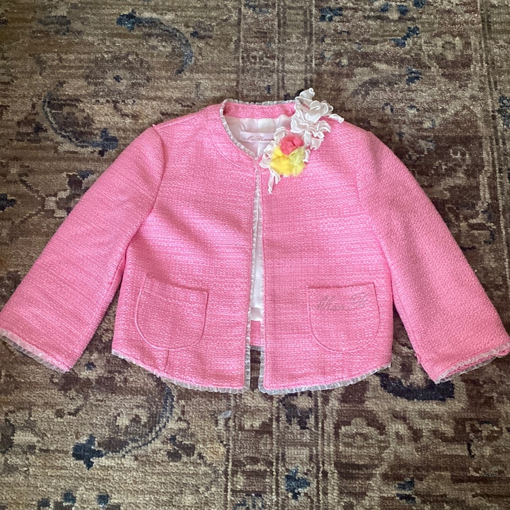 Designer Miss Blumarine Girls Jacket Sz 6